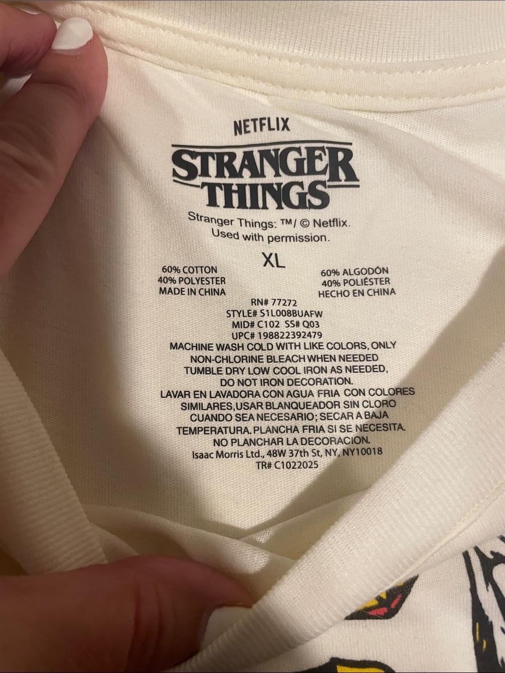 🖤 Stranger Things Graphic Tee – Hell Can Wait 🖤 size XL - Picture 5 of 8